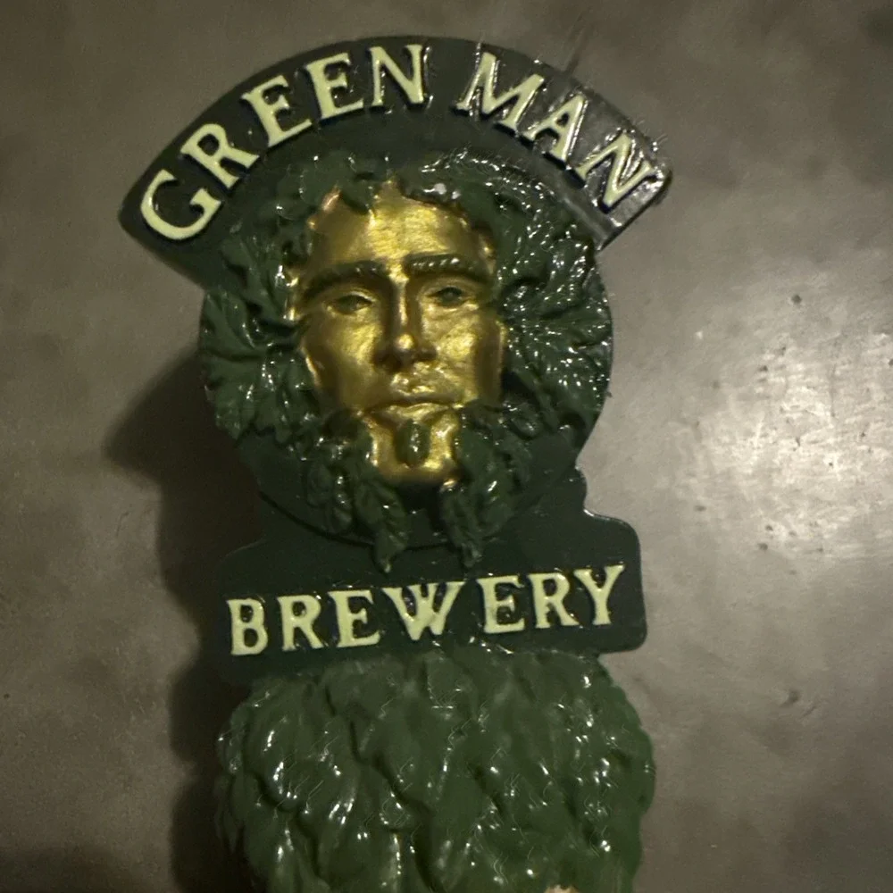 Green Man Brewing Porter Beer Tap Handle‎ Figural Beer Tap Handle